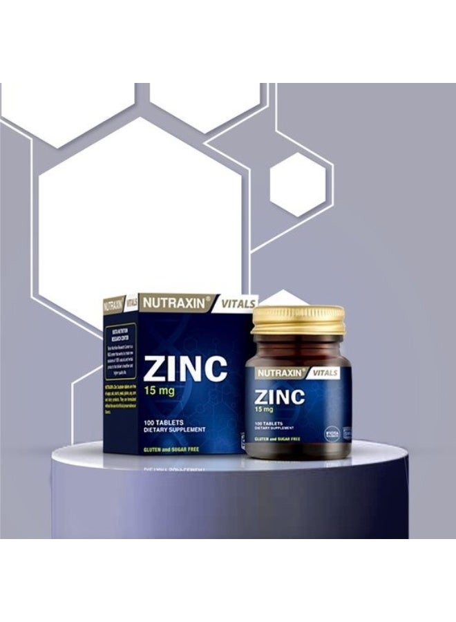 نوتركسين نيوتراكسين كبريتات الزنك لتقوية المناعة، 15 ملغ، 100 قرص نباتي - Image 5